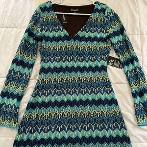 Express multi colored dress